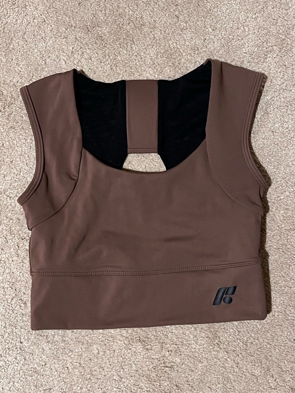 Forme Power Bra Posture Correcting Compression Sports Bra Espresso Taylor Swift